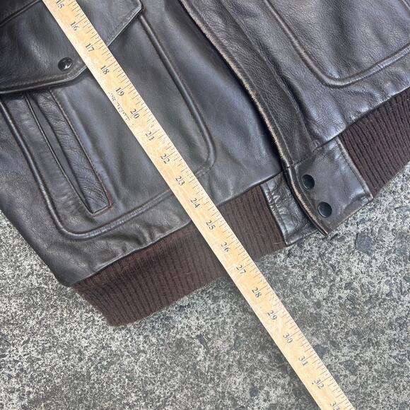 Startowne Leather Jacket Men’s Medium Black Biker Moto Vintage Y2K Style - Picture 4 of 4